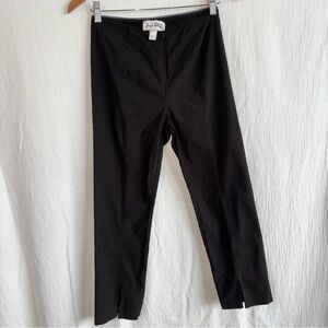 Vintage Joseph Ribkoff Zipper Front Black Capri Pants